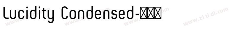Lucidity Condensed字体转换